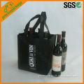 promotional black hot selling red wine carrier bag 6 bottles